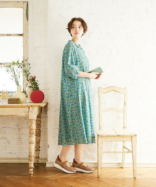 Jocomomola / ホコモモラ ロング・マキシ丈ワンピース | Calle del Almendro プリントシャツワンピース | 詳細14