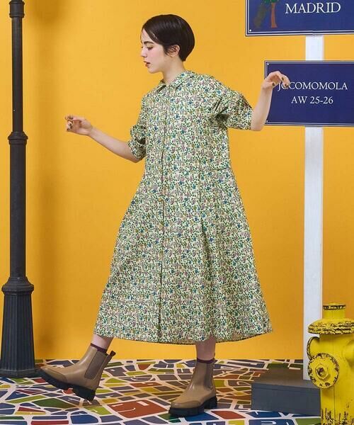 Jocomomola / ホコモモラ ロング・マキシ丈ワンピース | Calle del Almendro プリントシャツワンピース | 詳細17