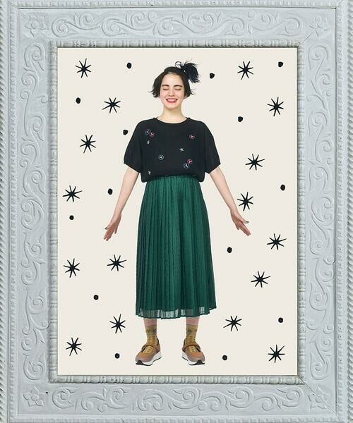 Jocomomola / ホコモモラ ニット・セーター | Brisa フラワー刺繍シアーニット | 詳細13