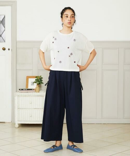 Jocomomola / ホコモモラ ニット・セーター | Brisa フラワー刺繍シアーニット | 詳細9