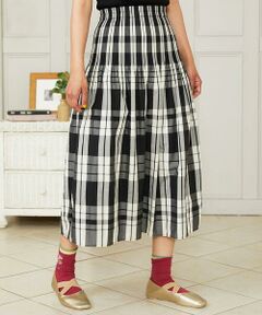 Jocomomola / ホコモモラ ロング・マキシ丈スカート | 【2WAY】リバーシブルジャカードチェックスカート