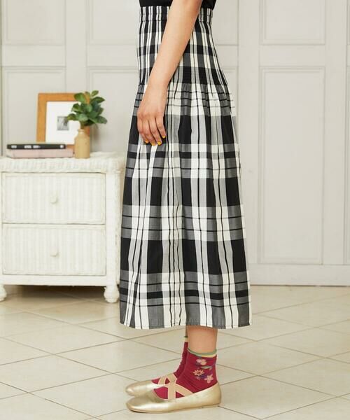 Jocomomola / ホコモモラ ロング・マキシ丈スカート | 【2WAY】リバーシブルジャカードチェックスカート | 詳細1