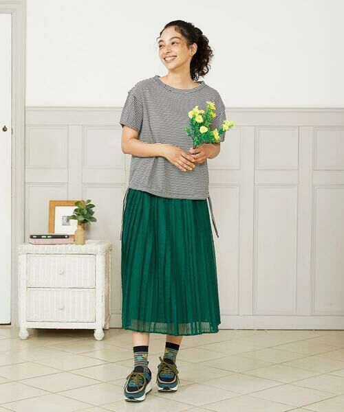 Jocomomola / ホコモモラ ロング・マキシ丈スカート | Playa プリーツシアースカート | 詳細10