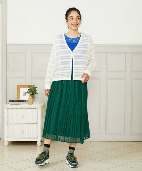 Jocomomola / ホコモモラ ロング・マキシ丈スカート | Playa プリーツシアースカート | 詳細11