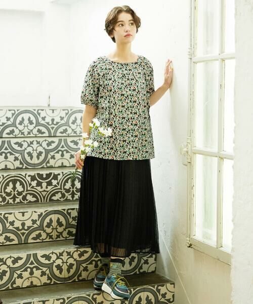 Jocomomola / ホコモモラ ロング・マキシ丈スカート | Playa プリーツシアースカート | 詳細16