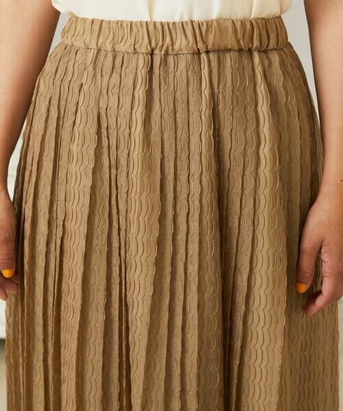 Jocomomola / ホコモモラ ロング・マキシ丈スカート | Playa プリーツシアースカート | 詳細3