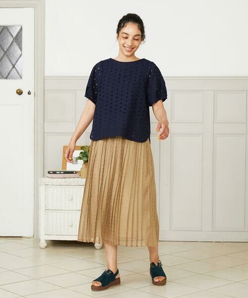 Jocomomola / ホコモモラ ロング・マキシ丈スカート | Playa プリーツシアースカート | 詳細7