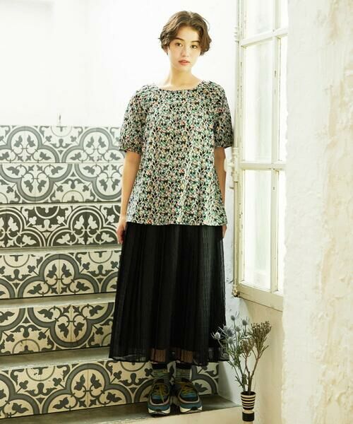 Jocomomola / ホコモモラ カットソー | 【接触冷感】Brote de flor リーフプリントカットソー | 詳細10