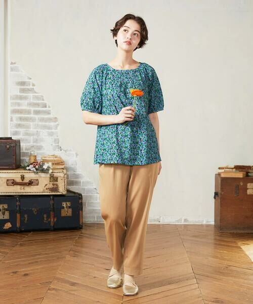Jocomomola / ホコモモラ カットソー | 【接触冷感】Brote de flor リーフプリントカットソー | 詳細7