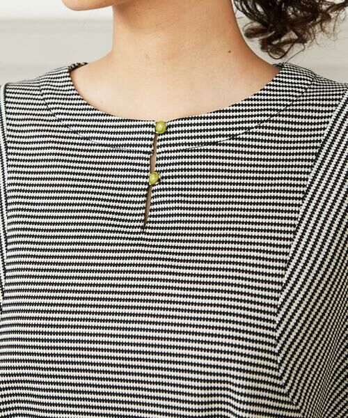 Jocomomola / ホコモモラ カットソー | 【接触冷感】Una ola ボーダージャカードカットソー | 詳細3