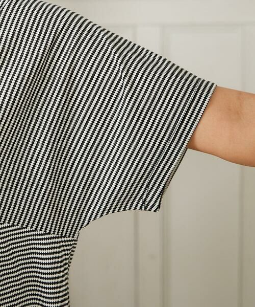 Jocomomola / ホコモモラ カットソー | 【接触冷感】Una ola ボーダージャカードカットソー | 詳細5