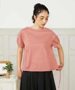 Jocomomola / ホコモモラ カットソー | 【接触冷感】Una ola ボーダージャカードドロストカットソー