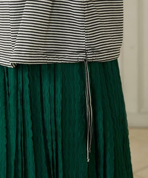 Jocomomola / ホコモモラ カットソー | 【接触冷感】Una ola ボーダージャカードドロストカットソー | 詳細11