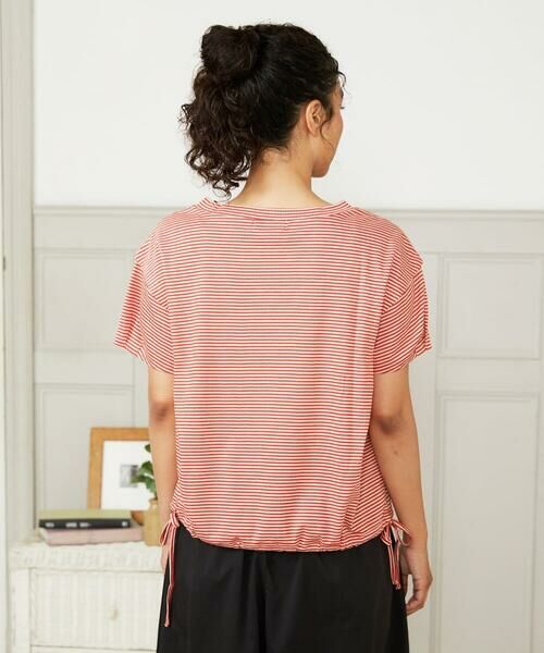 Jocomomola / ホコモモラ カットソー | 【接触冷感】Una ola ボーダージャカードドロストカットソー | 詳細3