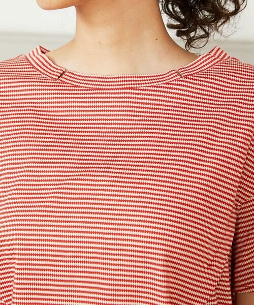 Jocomomola / ホコモモラ カットソー | 【接触冷感】Una ola ボーダージャカードドロストカットソー | 詳細4