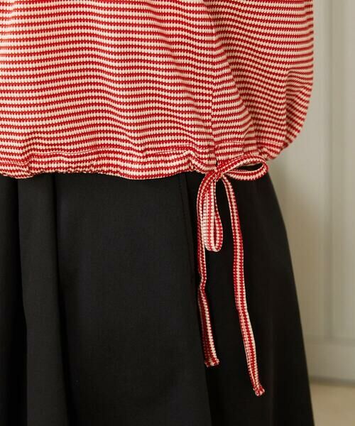 Jocomomola / ホコモモラ カットソー | 【接触冷感】Una ola ボーダージャカードドロストカットソー | 詳細6