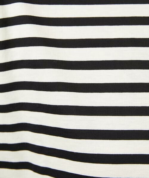 Jocomomola / ホコモモラ カットソー | シルケット天竺フラワーボーダーアップリケTシャツ | 詳細9