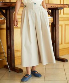 Jocomomola / ホコモモラ その他パンツ | Monotono フラワー刺繍ワイドパンツ