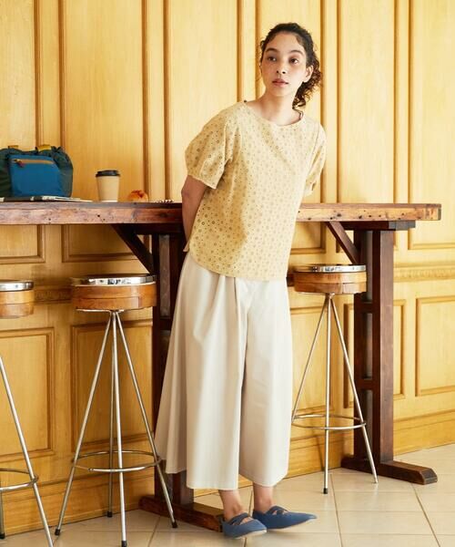 Jocomomola / ホコモモラ その他パンツ | Monotono フラワー刺繍ワイドパンツ | 詳細16