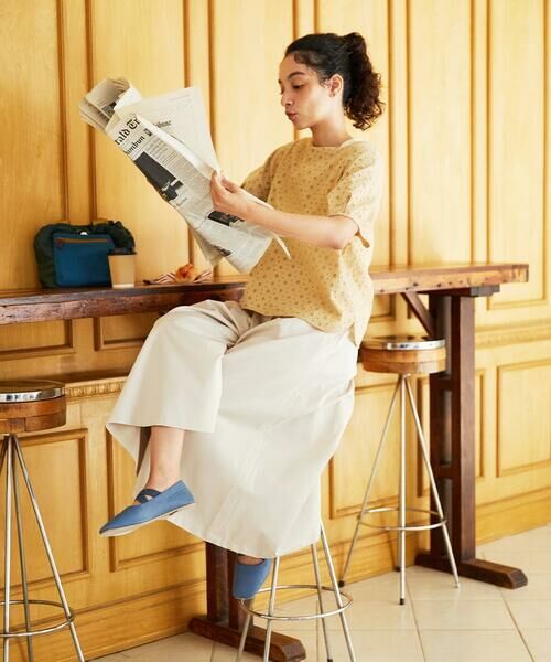 Jocomomola / ホコモモラ その他パンツ | Monotono フラワー刺繍ワイドパンツ | 詳細17