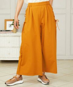 Jocomomola / ホコモモラ その他パンツ | Hiedra 刺繍入りレースアップワイドパンツ