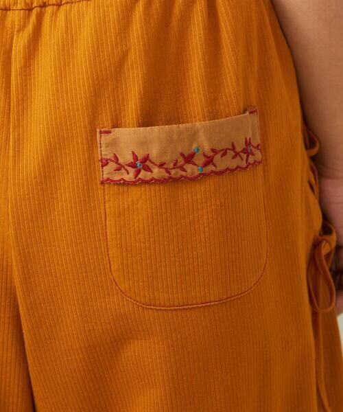 Jocomomola / ホコモモラ その他パンツ | Hiedra 刺繍入りレースアップワイドパンツ | 詳細14