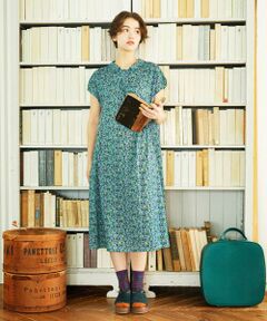 Jocomomola / ホコモモラ ロング・マキシ丈ワンピース | 【接触冷感】Brote de flor リーフプリントワンピース