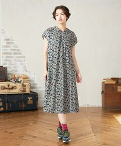 Jocomomola / ホコモモラ ロング・マキシ丈ワンピース | 【接触冷感】Brote de flor リーフプリントワンピース