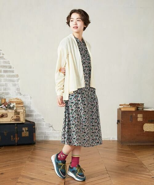 Jocomomola / ホコモモラ ロング・マキシ丈ワンピース | 【接触冷感】Brote de flor リーフプリントワンピース | 詳細10