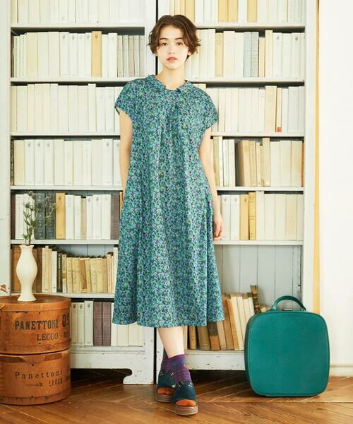 Jocomomola / ホコモモラ ロング・マキシ丈ワンピース | 【接触冷感】Brote de flor リーフプリントワンピース | 詳細11