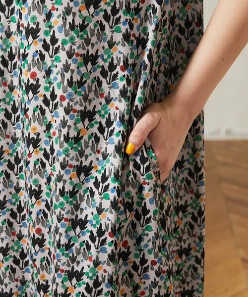 Jocomomola / ホコモモラ ロング・マキシ丈ワンピース | 【接触冷感】Brote de flor リーフプリントワンピース | 詳細5