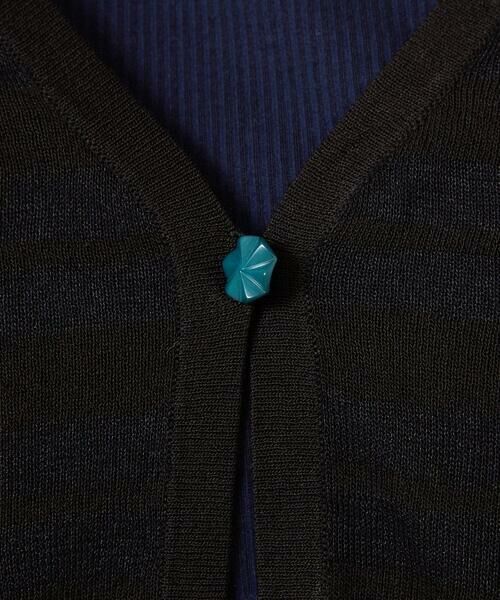 Jocomomola / ホコモモラ カーディガン・ボレロ | Brisa シアーボーダーカーディガン | 詳細11