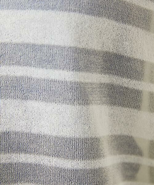 Jocomomola / ホコモモラ カーディガン・ボレロ | Brisa シアーボーダーカーディガン | 詳細7