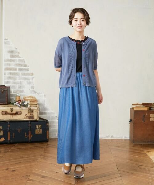 Jocomomola / ホコモモラ カーディガン・ボレロ | 【接触冷感】シアークルーネックカーディガン | 詳細9