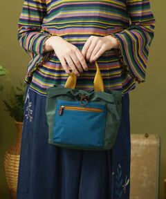 Jocomomola / ホコモモラ ショルダーバッグ | 【2WAY】配色ミニトートショルダーバッグ