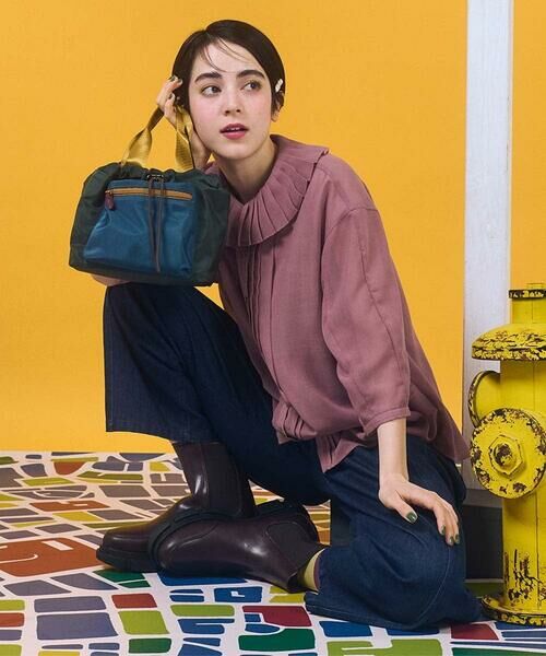 Jocomomola / ホコモモラ ショルダーバッグ | 【2WAY】配色ミニトートショルダーバッグ | 詳細14