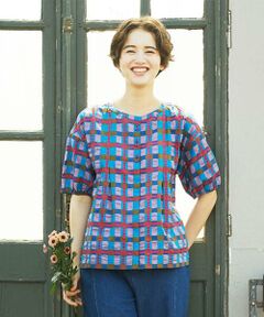 Jocomomola / ホコモモラ シャツ・ブラウス | Laberinto リップルチェックブラウス