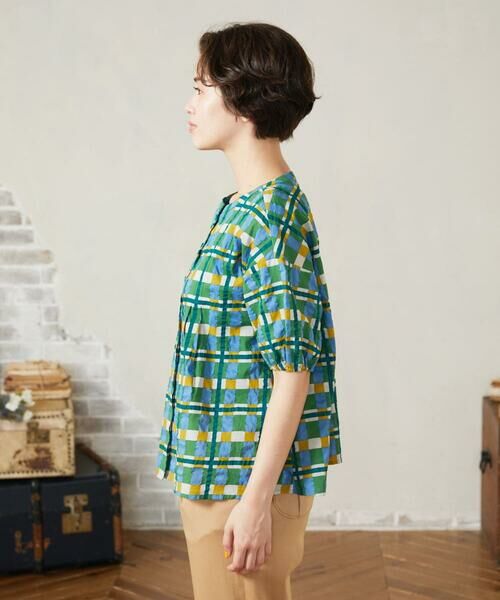 Jocomomola / ホコモモラ シャツ・ブラウス | Laberinto リップルチェックブラウス | 詳細1