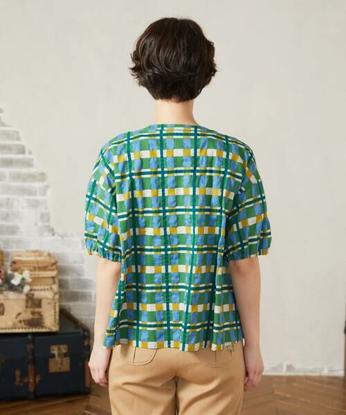 Jocomomola / ホコモモラ シャツ・ブラウス | Laberinto リップルチェックブラウス | 詳細2
