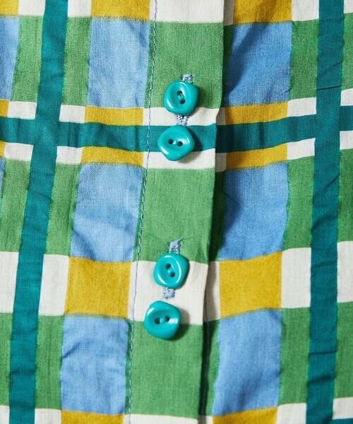 Jocomomola / ホコモモラ シャツ・ブラウス | Laberinto リップルチェックブラウス | 詳細4