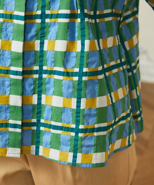 Jocomomola / ホコモモラ シャツ・ブラウス | Laberinto リップルチェックブラウス | 詳細5