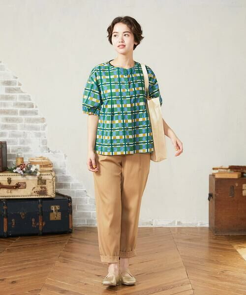 Jocomomola / ホコモモラ シャツ・ブラウス | Laberinto リップルチェックブラウス | 詳細7