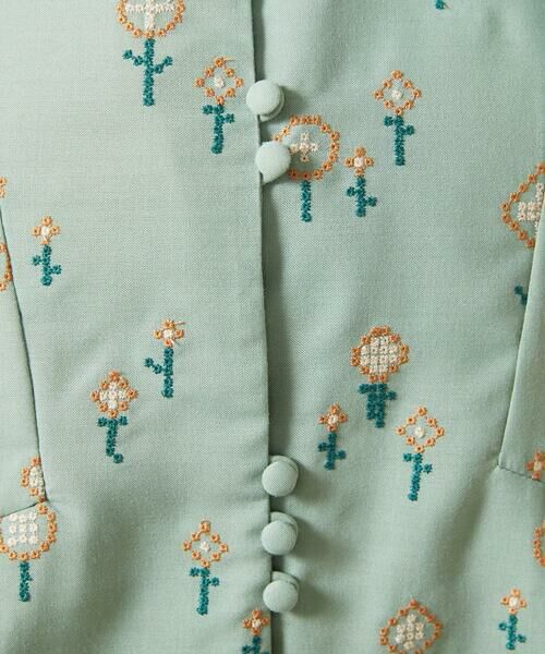 Jocomomola / ホコモモラ シャツ・ブラウス | Escaleras de flores フラワー総刺繍ブラウス | 詳細5