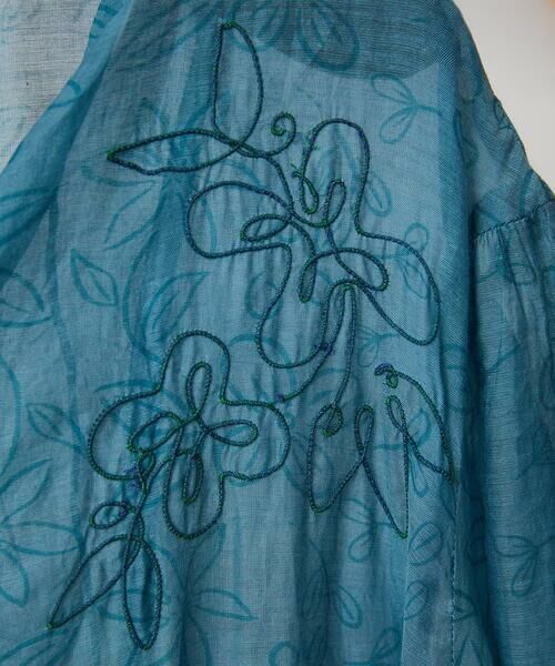 Jocomomola / ホコモモラ ロング・マキシ丈ワンピース | Azahar コード刺繍入りコットンシルクワンピース | 詳細10