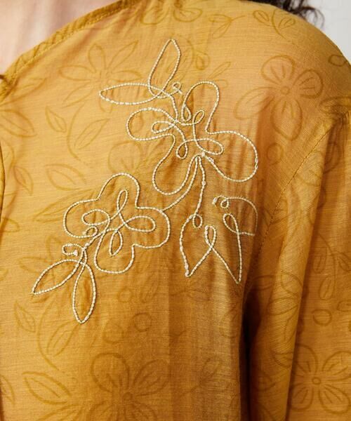 Jocomomola / ホコモモラ ロング・マキシ丈ワンピース | Azahar コード刺繍入りコットンシルクワンピース | 詳細4