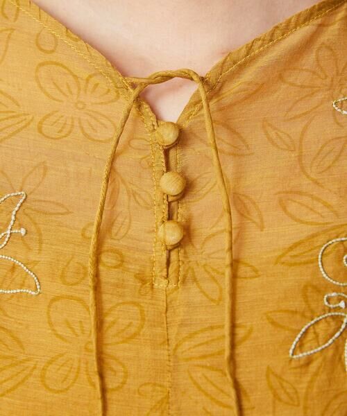 Jocomomola / ホコモモラ ロング・マキシ丈ワンピース | Azahar コード刺繍入りコットンシルクワンピース | 詳細5