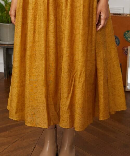 Jocomomola / ホコモモラ ロング・マキシ丈ワンピース | Azahar コード刺繍入りコットンシルクワンピース | 詳細7