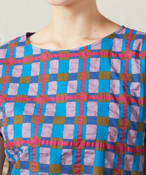 Jocomomola / ホコモモラ ロング・マキシ丈ワンピース | Laberinto リップルチェックワンピース | 詳細3