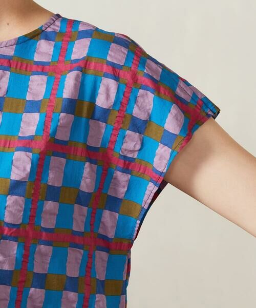 Jocomomola / ホコモモラ ロング・マキシ丈ワンピース | Laberinto リップルチェックワンピース | 詳細4