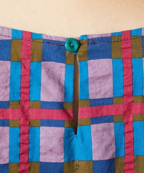 Jocomomola / ホコモモラ ロング・マキシ丈ワンピース | Laberinto リップルチェックワンピース | 詳細8